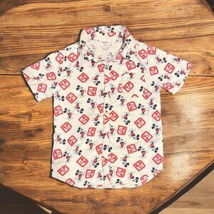 Mickey Disney World Button Up